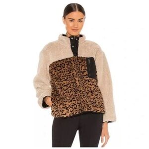 Rails leopard print XS Sherpa jacket